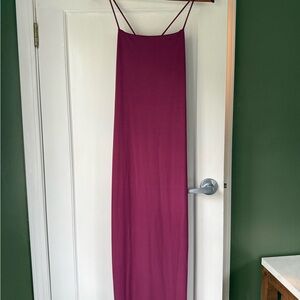 Zara Mauve strappy Maxi Dress NWT